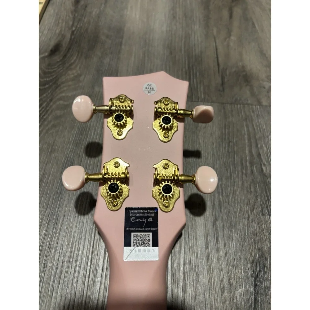 Enya Nova U Concert Ukulele Pink w/ Hard Case Tuner & Capo Carbon Fiber